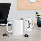 Funny Coffee Badging Mug - Subtle Office Humor for Doctors & Nurses